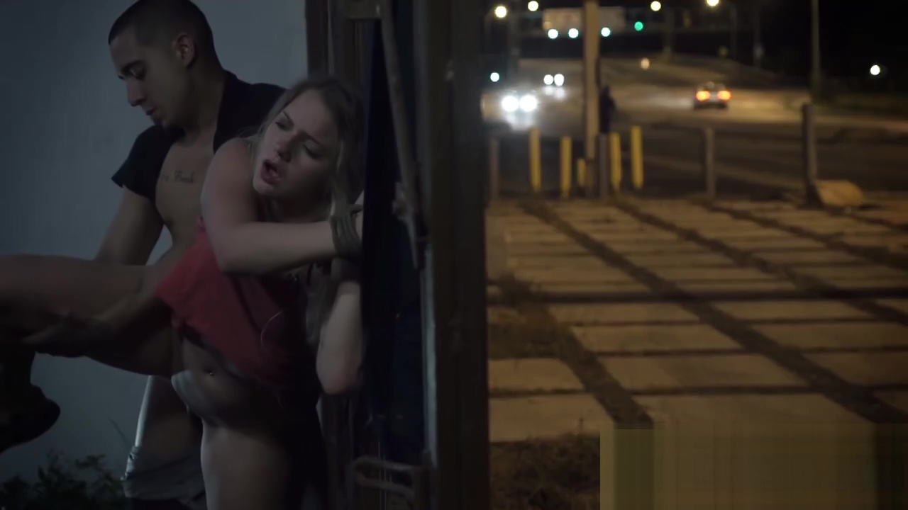 Lilly Sapphire getting penetrated hard by a big cocked stud outdoors