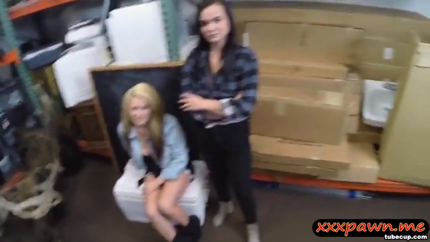 Two Big Tits Lesbians Pawn Their Pussies To Get Their Car Back